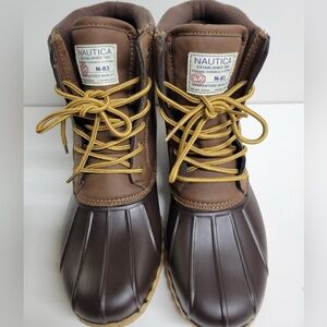 Nautica duck boots for men size 13 Waterproof shell insulated snow/ rain